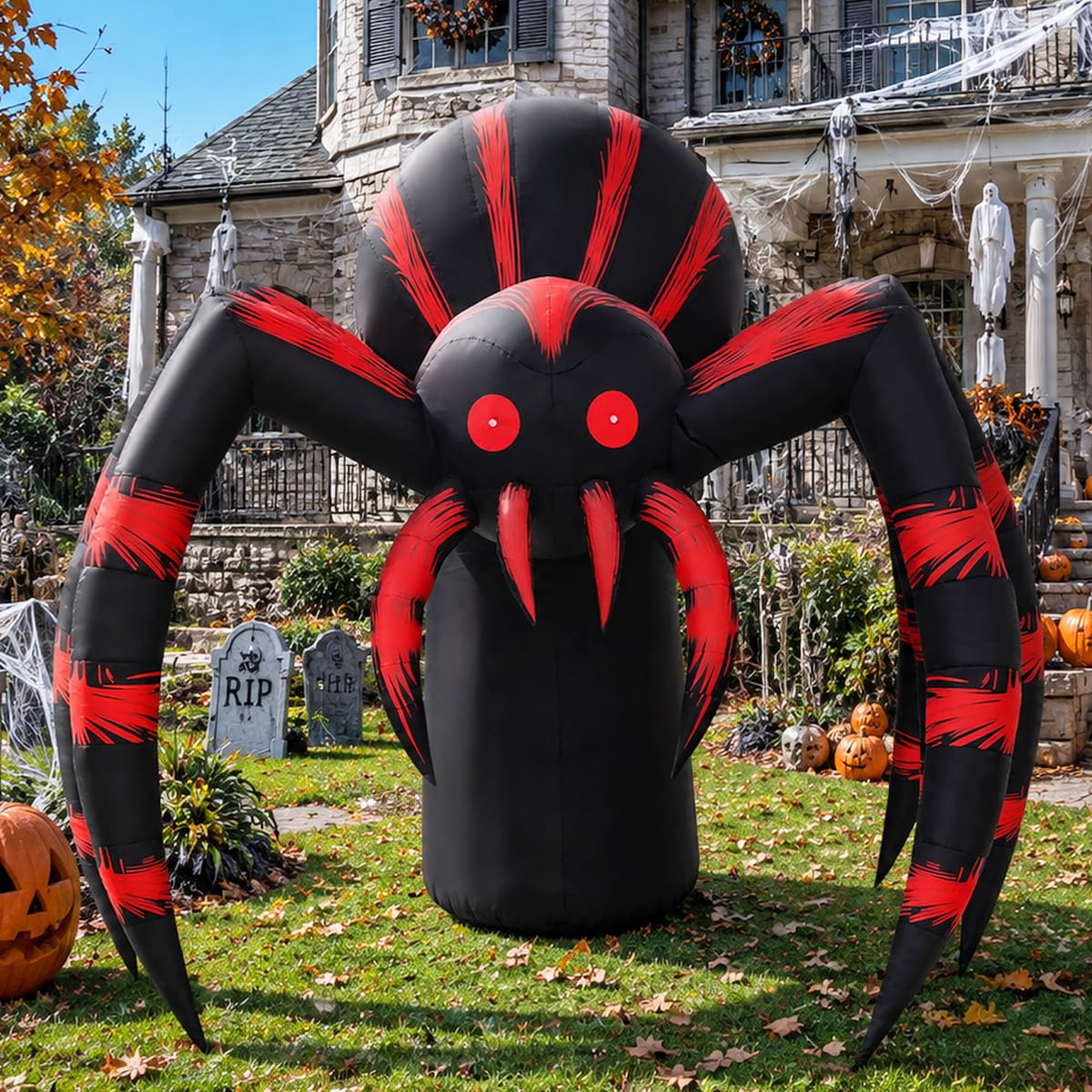 7FT Halloween Inflatables Yard Decor with LEDs Y757