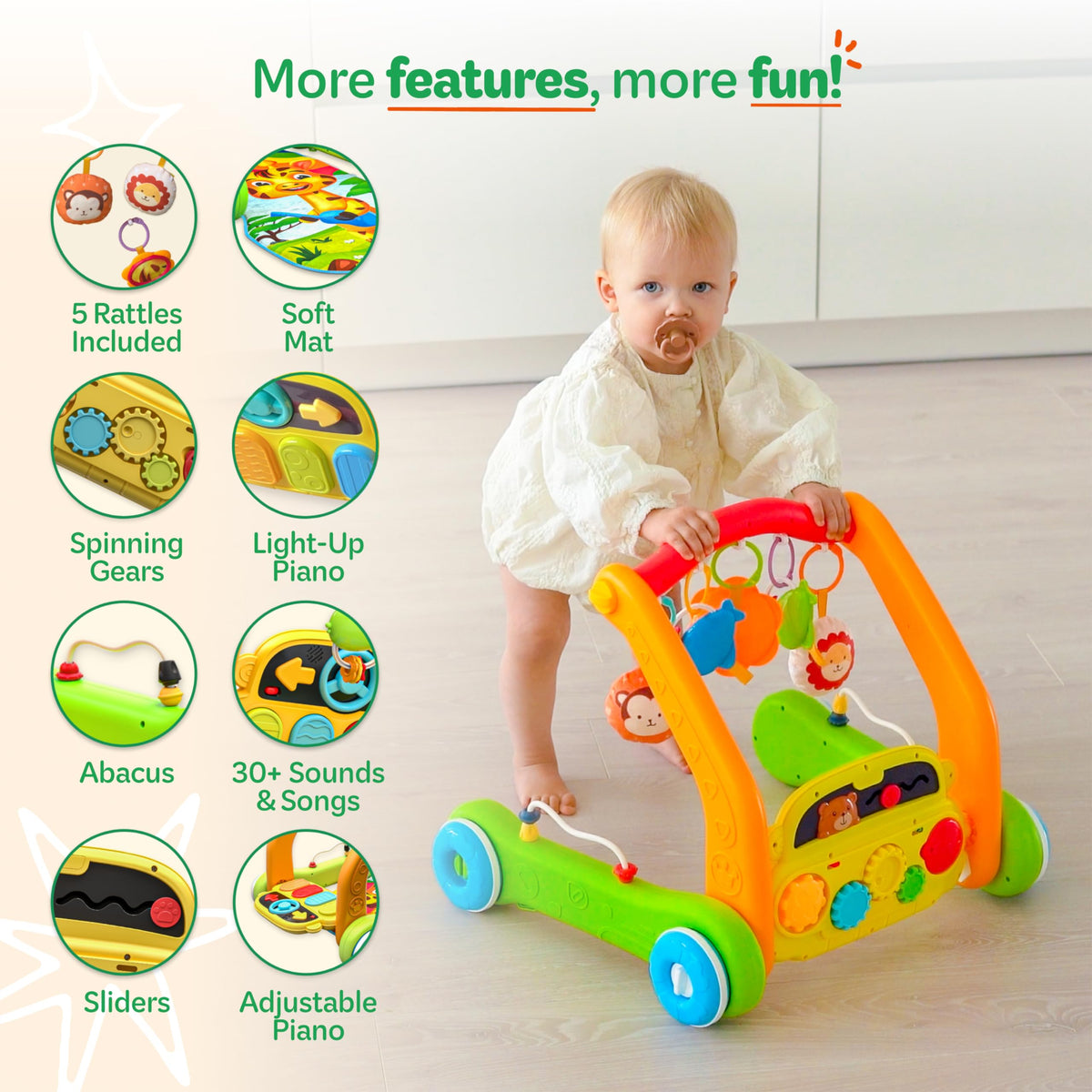 4-in-1 Baby Play Mat & Musical Activity Gym V3468