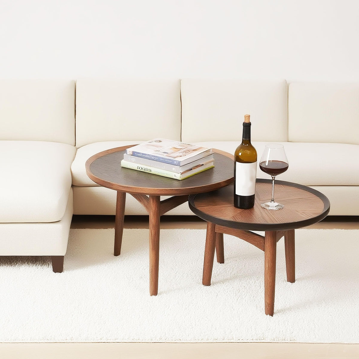 24 Round Solid Oak Coffee Table M6306