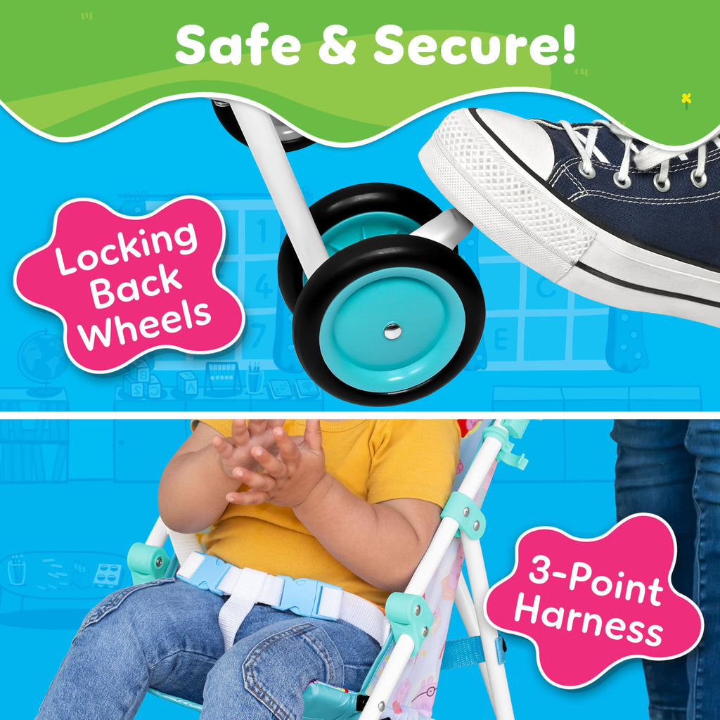 Lightweight Foldable Umbrella Stroller with 3-Point Harness L139