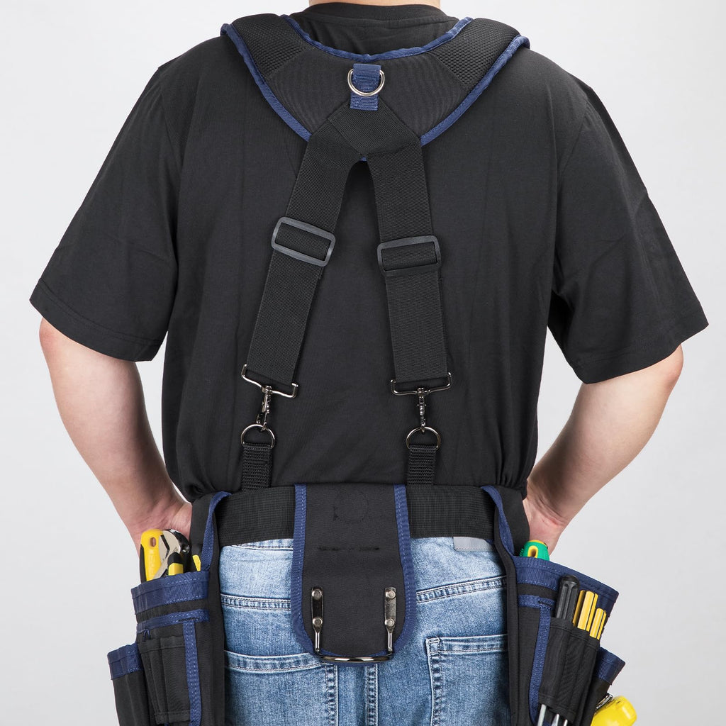 Adjustable Tool Belt with Magnetic Wristband and Pouch Pocket Q52638