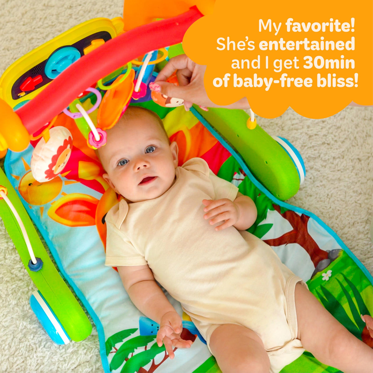 4-in-1 Baby Play Mat & Musical Activity Gym V3468