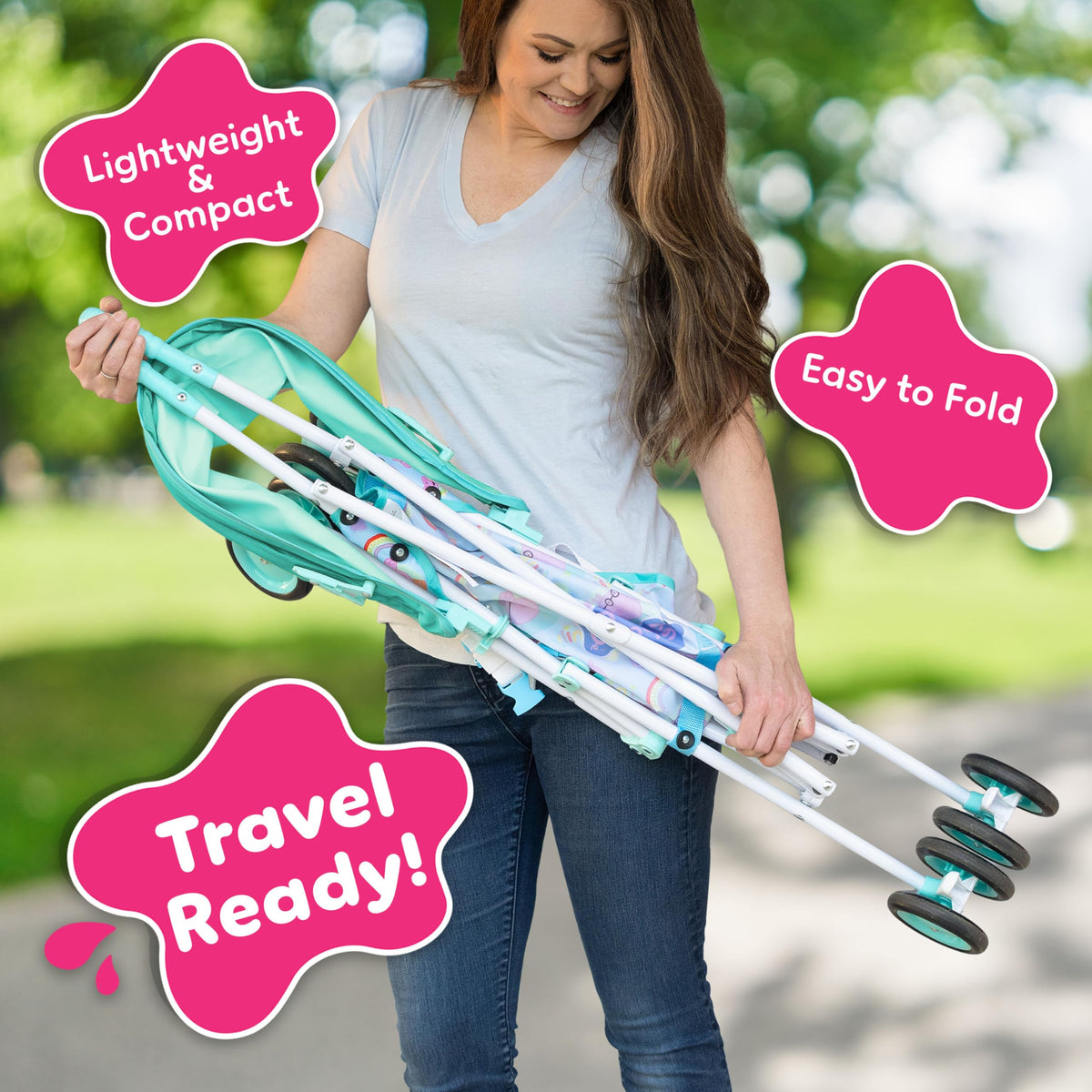 Lightweight Foldable Umbrella Stroller with 3-Point Harness L139