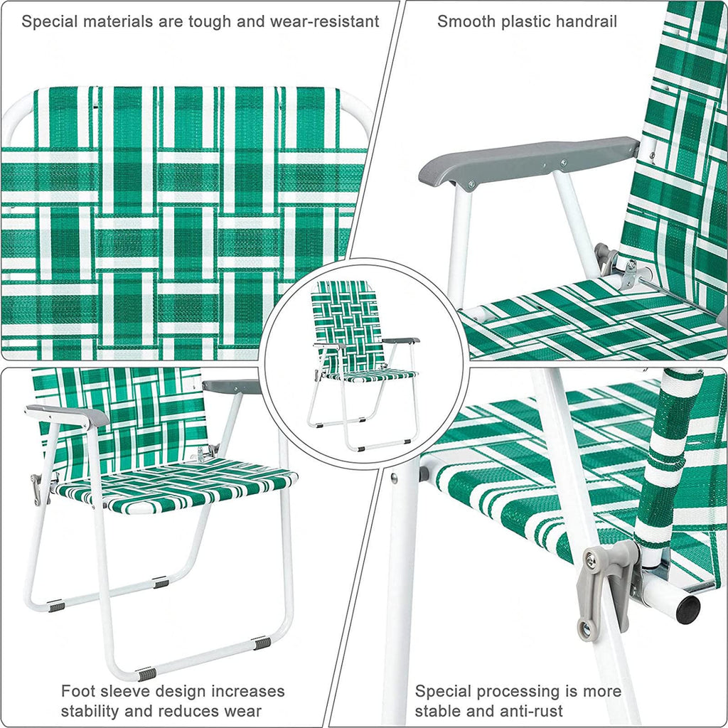 Folding Webbing Chair Set, 2 Pack L520869