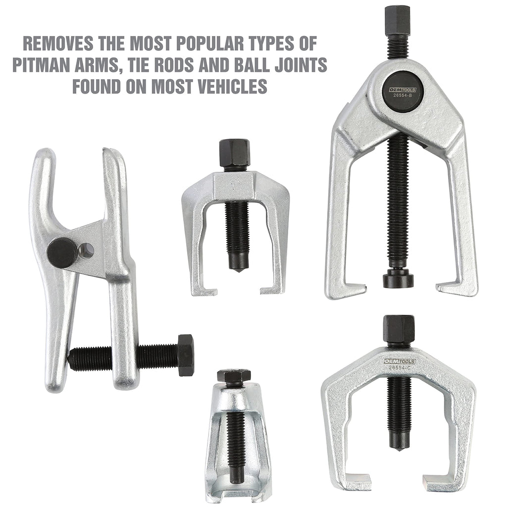 5-Pc Pitman Arm Puller & Ball Joint Separator with Case B2831
