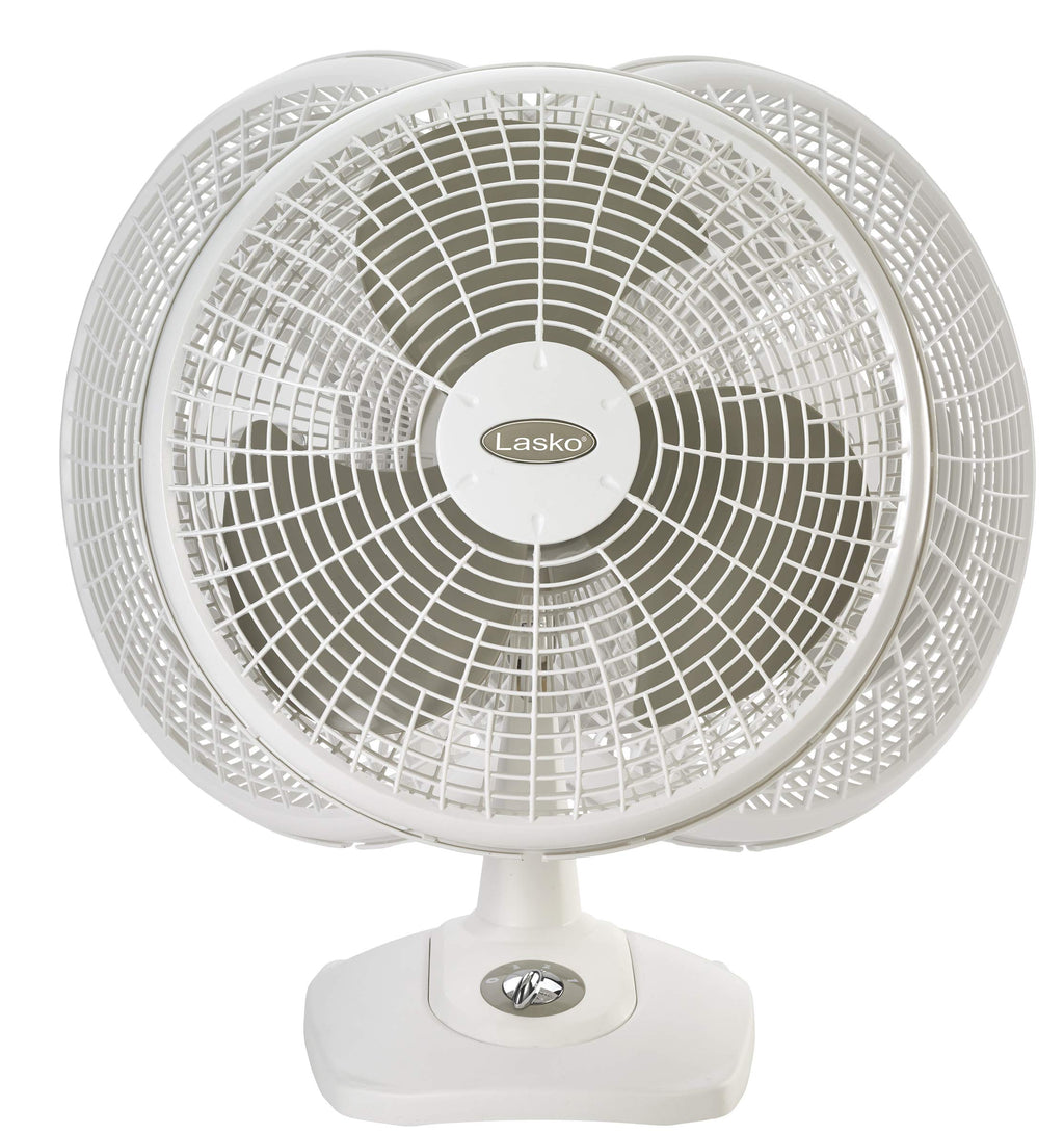 16" Oscillating Portable Table Fan with 3 Speeds, White M79092