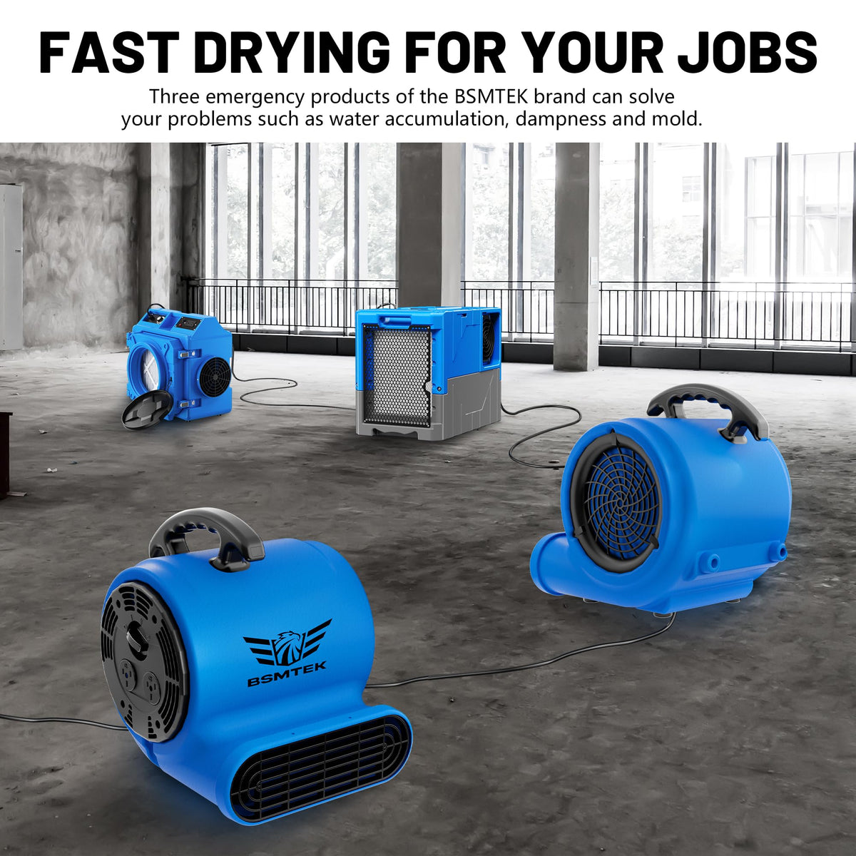 Industrial 1/3HP 1200CFM Air Mover Blower Fan T764207