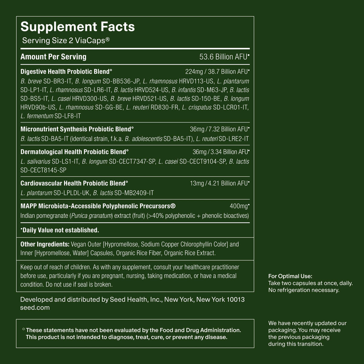 Adult Probiotic + Prebiotic 30-Day Refill Y534932