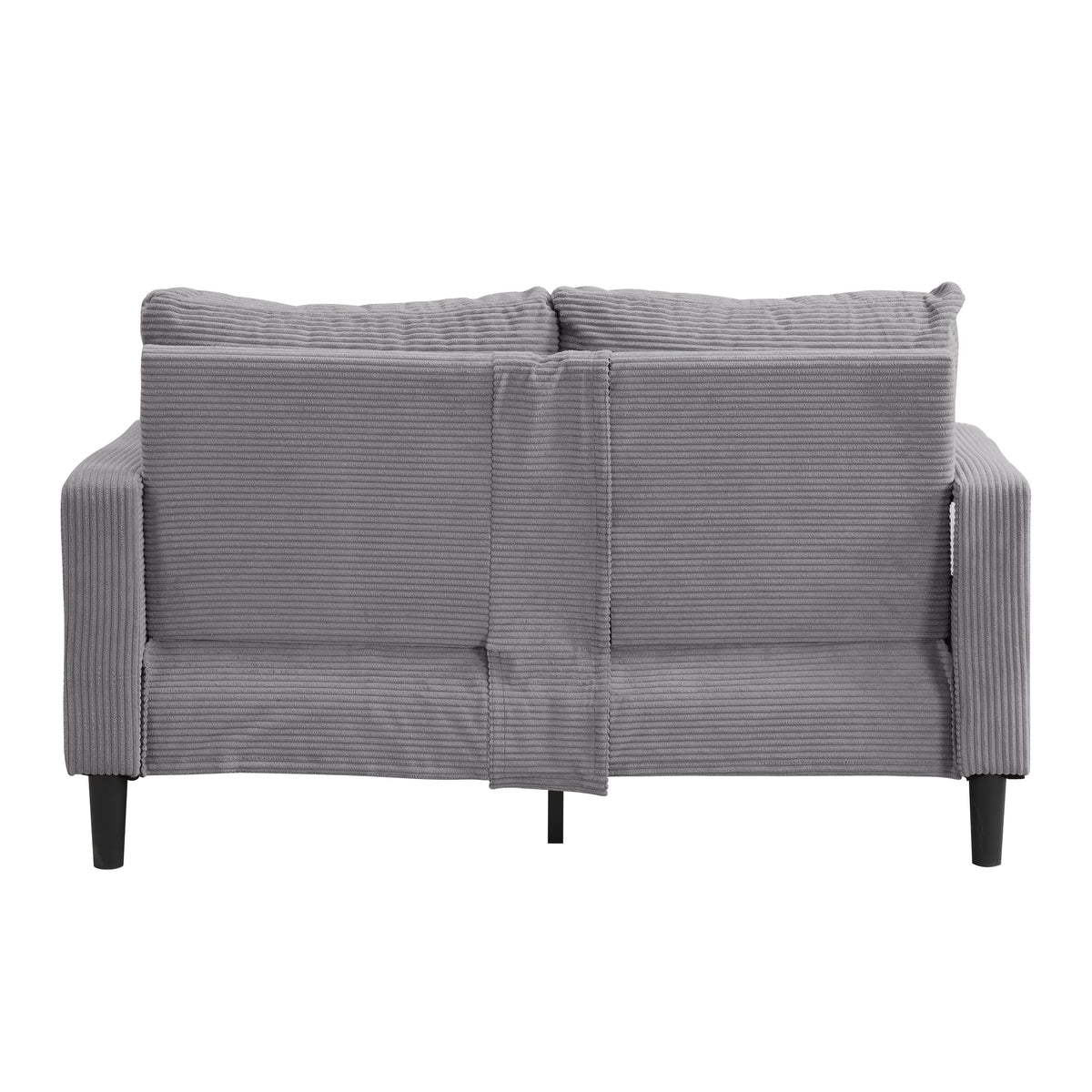 Light Gray 2-Seater Upholstered Loveseat Sofa C335