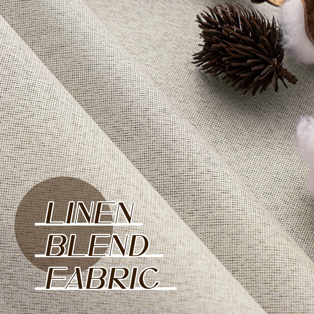 Blackout Linen Curtains 92 Inch 2 Panels B7977