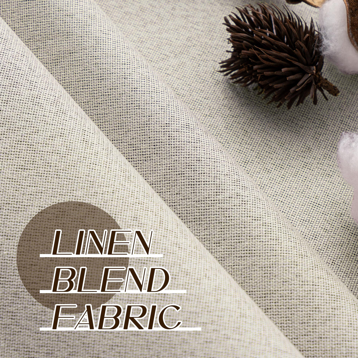 Blackout Linen Curtains 92 Inch 2 Panels B7977