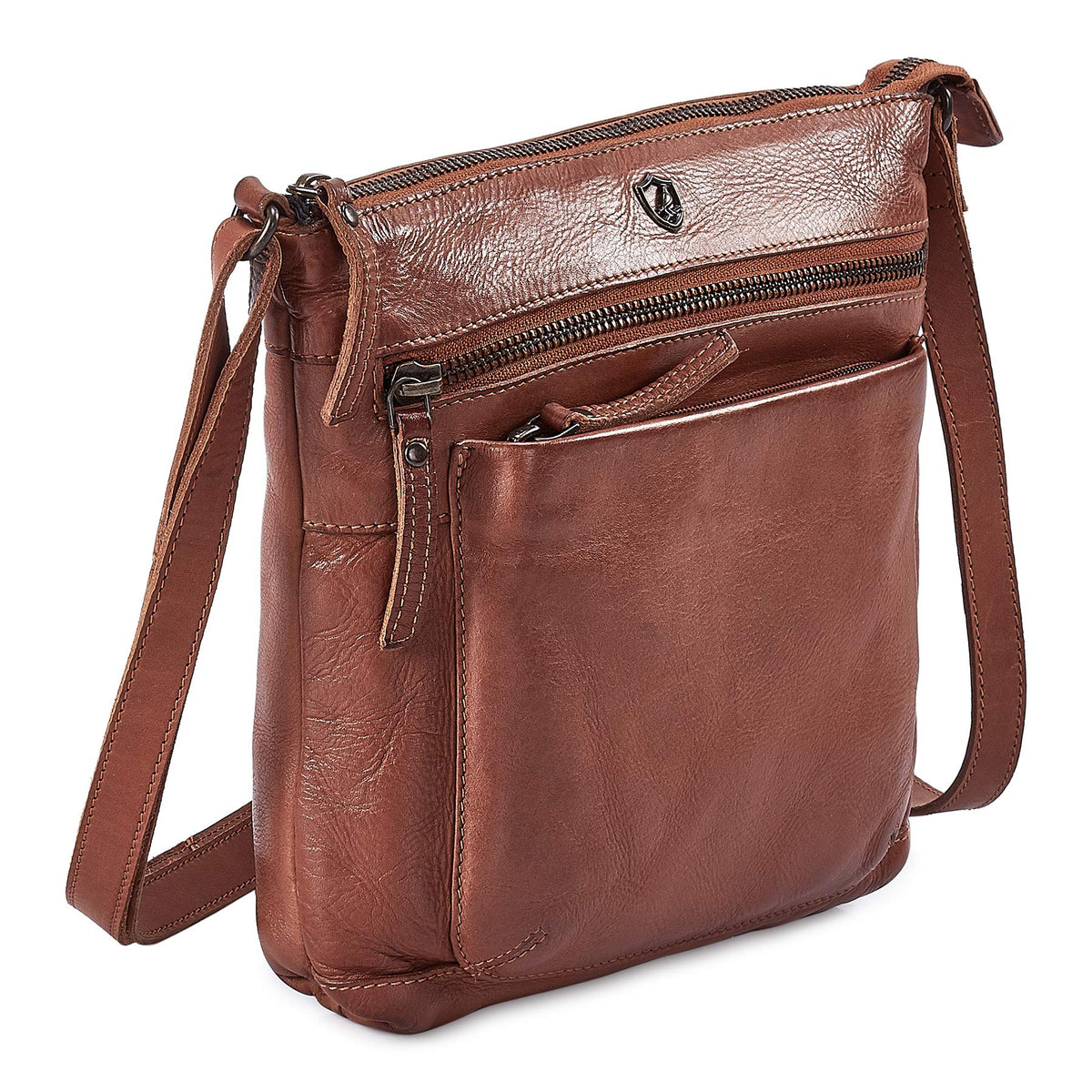 Small Genuine Leather Crossbody Bag with Adjustable Strap G2275