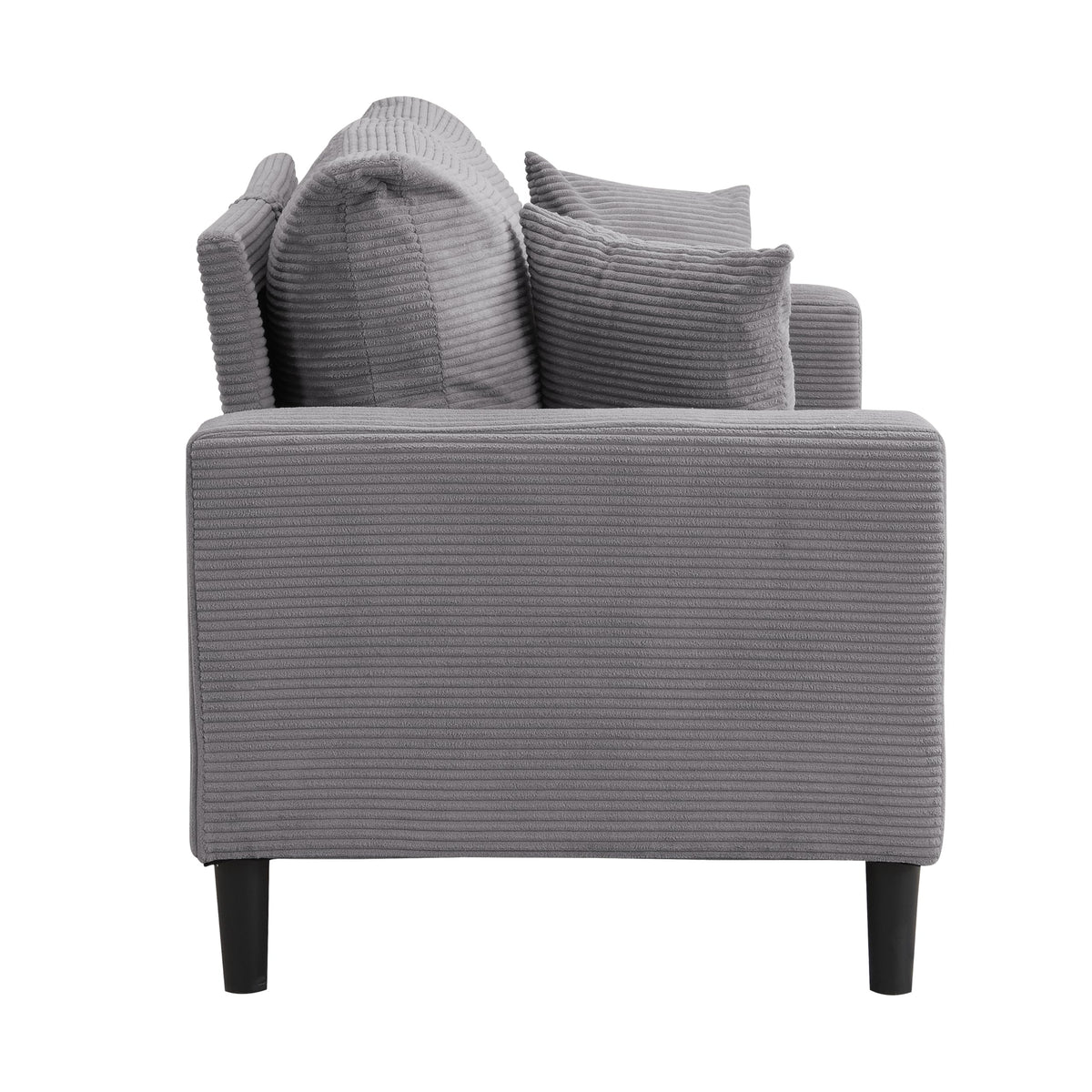 Light Gray 2-Seater Upholstered Loveseat Sofa C335