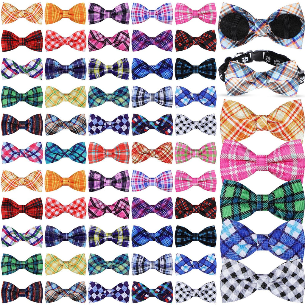 Plaid Dog Collar Bow Ties M580600