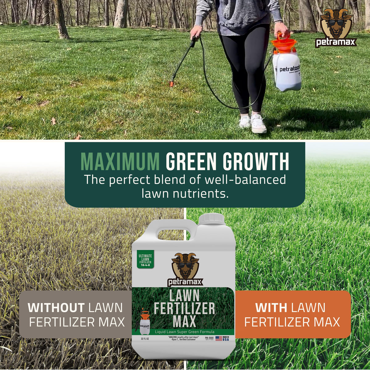 Liquid Lawn Fertilizer Concentrate 16-4-8 32 oz H87582